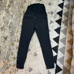 J Crew Maternity jeans, over the belly in black
